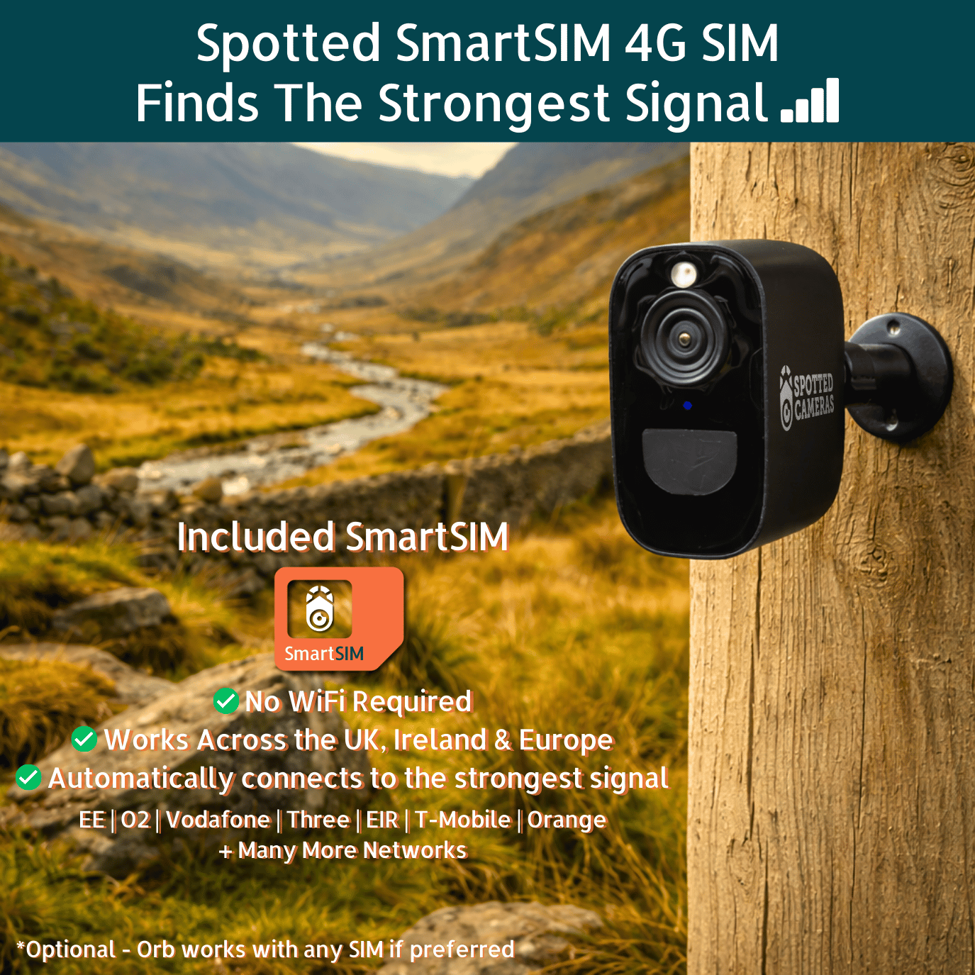 Spotted Orb 4G - Black